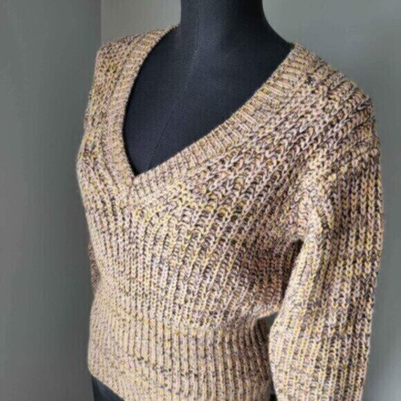 Anthropologie Wool blendV Neck Sweater NWT Sz XS - Picture 7 of 10